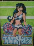 18X24 Fritzi Ritz Cheerleader Painting On Canvas